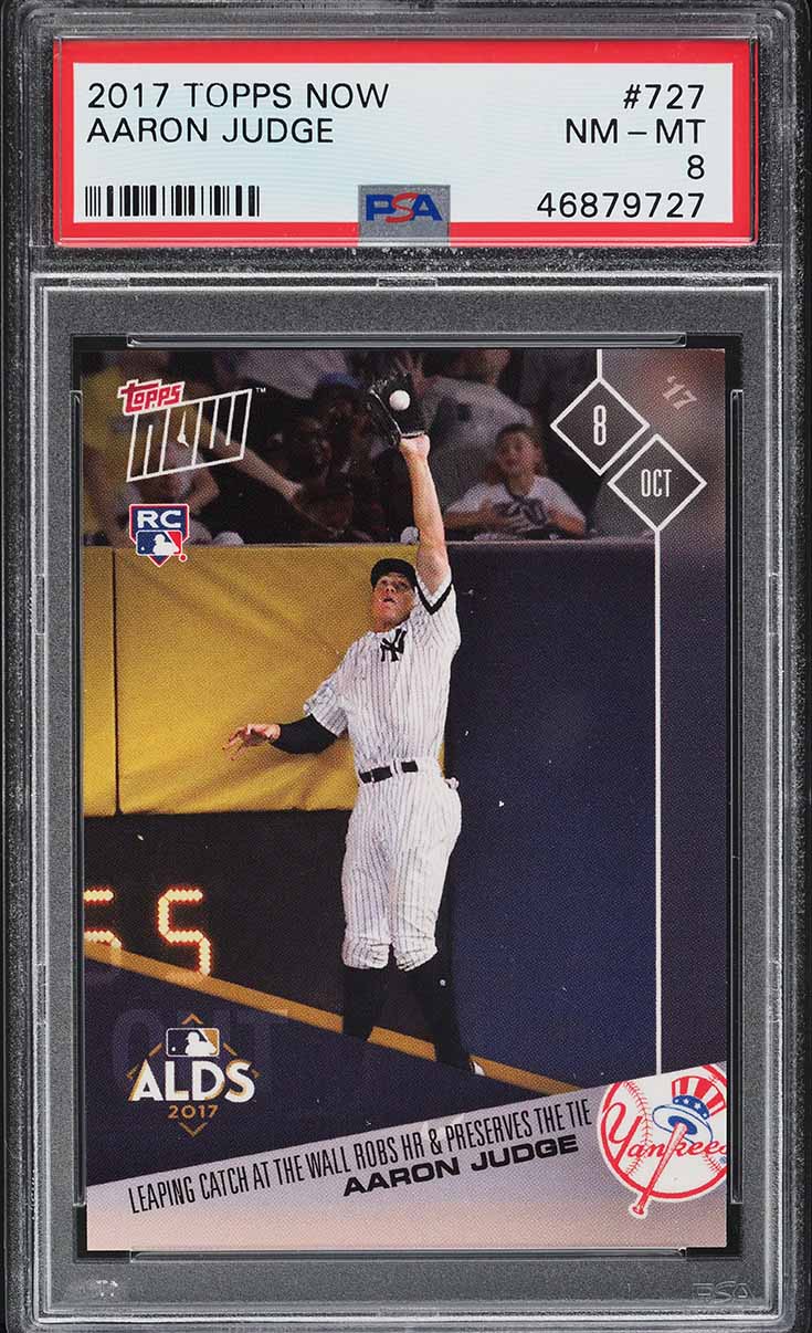 2017 Topps Now Aaron Judge ROOKIE #727 PSA 8 NM-MT