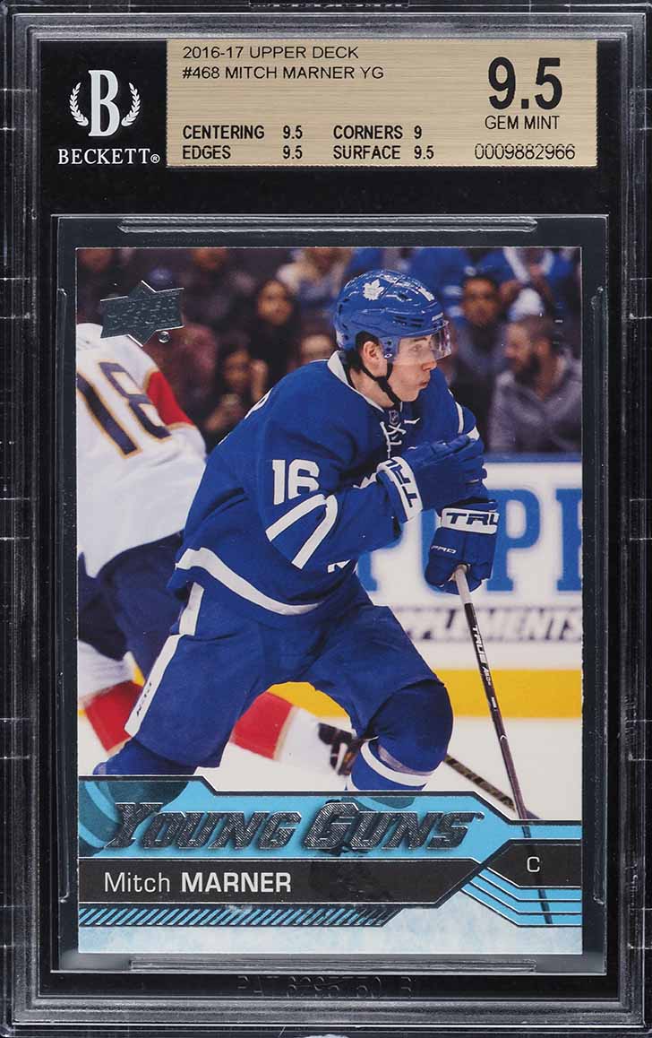 2016 Upper Deck Young Guns Mitch Marner ROOKIE #468 BGS 9.5 GEM MINT