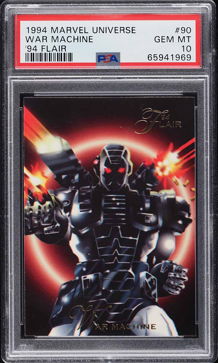 1994 Flair Marvel Universe War Machine #90 PSA 10 GEM MINT on