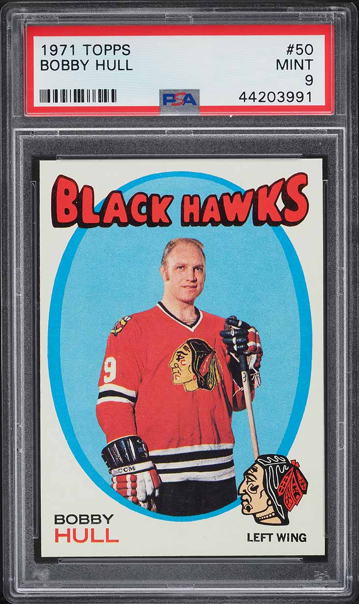1971 Topps Hockey Bobby Hull #50 PSA 9 MINT