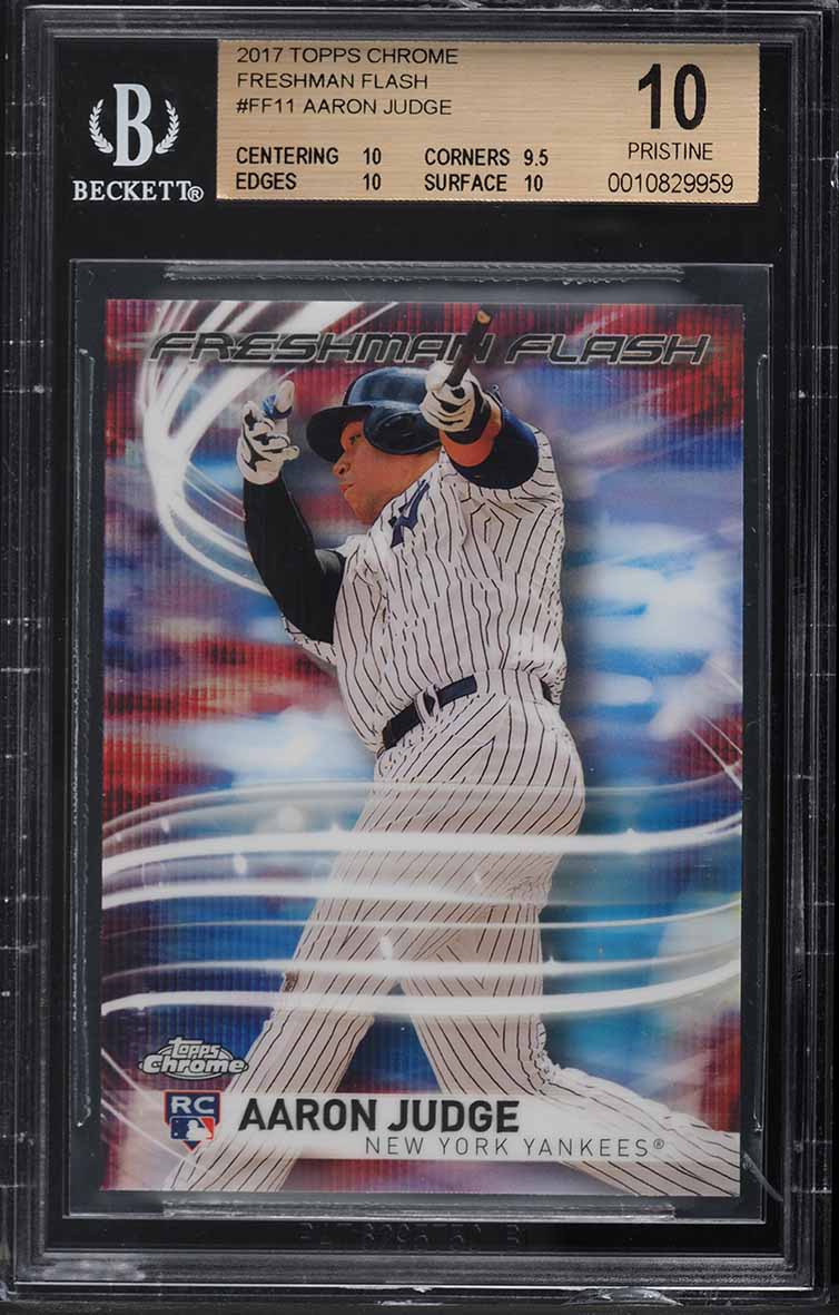2017 Topps Chrome Freshman Flash Aaron Judge ROOKIE #FF-11 BGS 10 PRISTINE