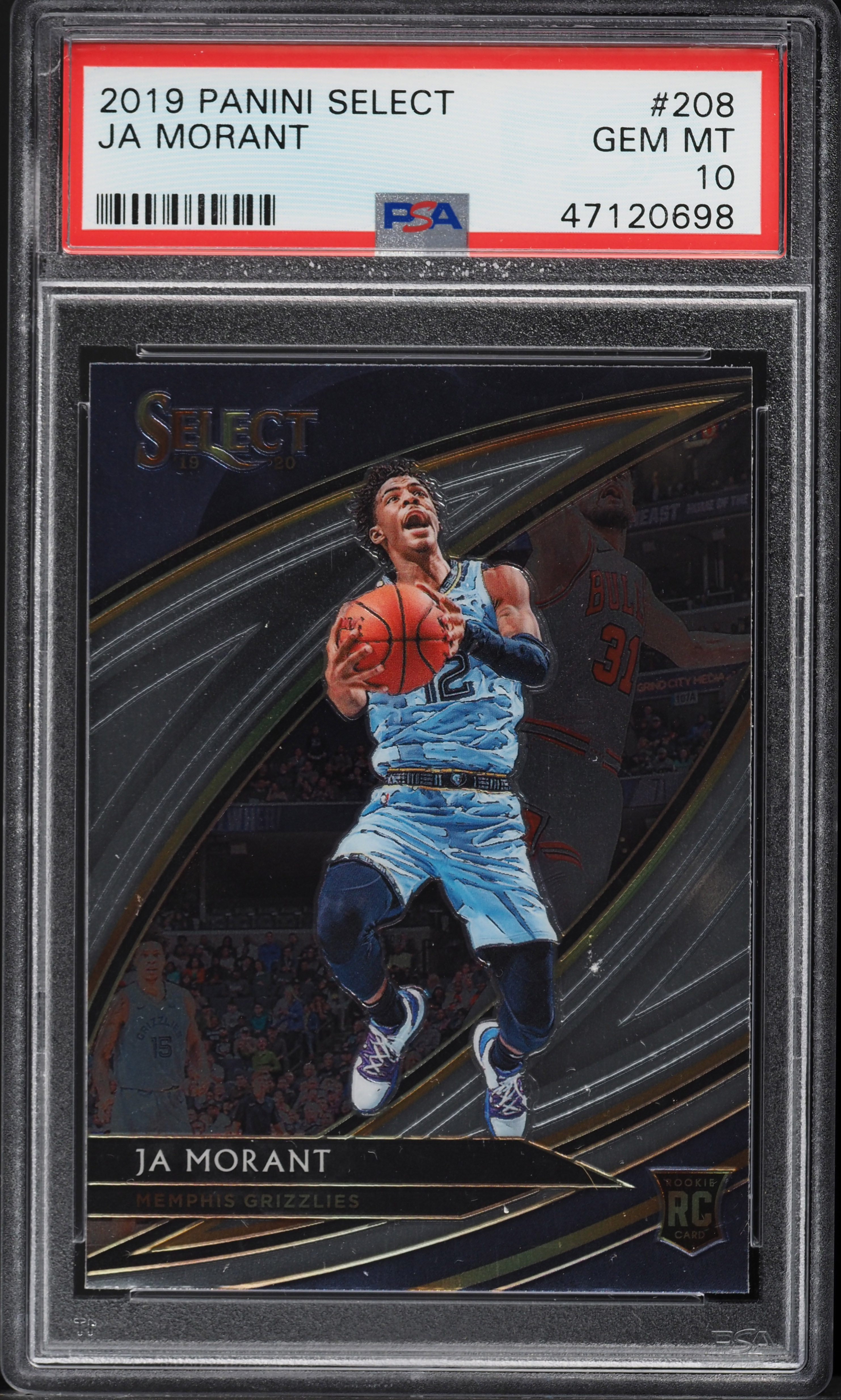 2019 Select Courtside Ja Morant ROOKIE #208 PSA 10 GEM MINT on