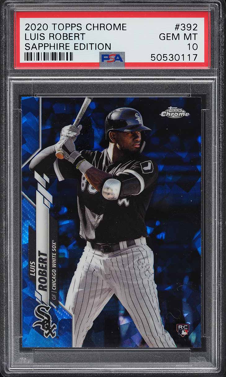 2020 Topps Chrome Sapphire Edition Luis Robert ROOKIE #392 PSA 10 GEM MINT