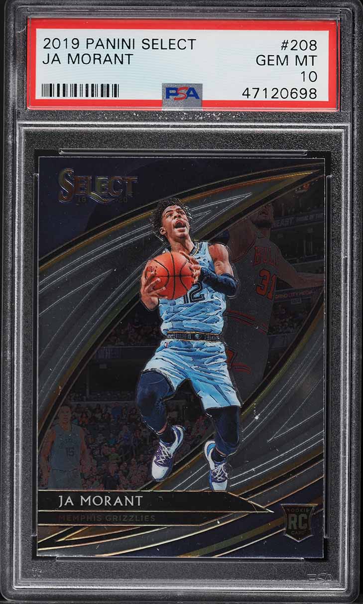 2019 Select Courtside Ja Morant ROOKIE #208 PSA 10 GEM MINT on