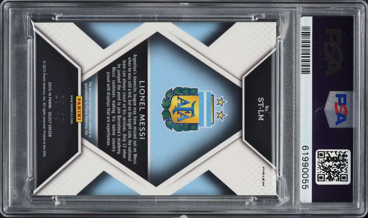 2015 Select Stars Red Prizm Lionel Messi PATCH JSY# 10/49 #ST-LM