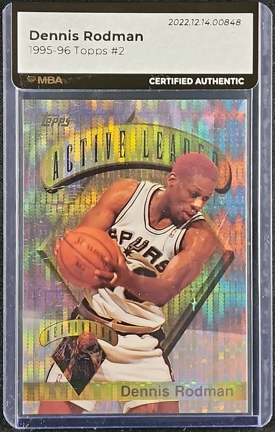 【Coach】Dennis Rodman まとめ買い 1995 Topps Active Leaders Dennis Rodman #2 MBA AUTH on Fanatics