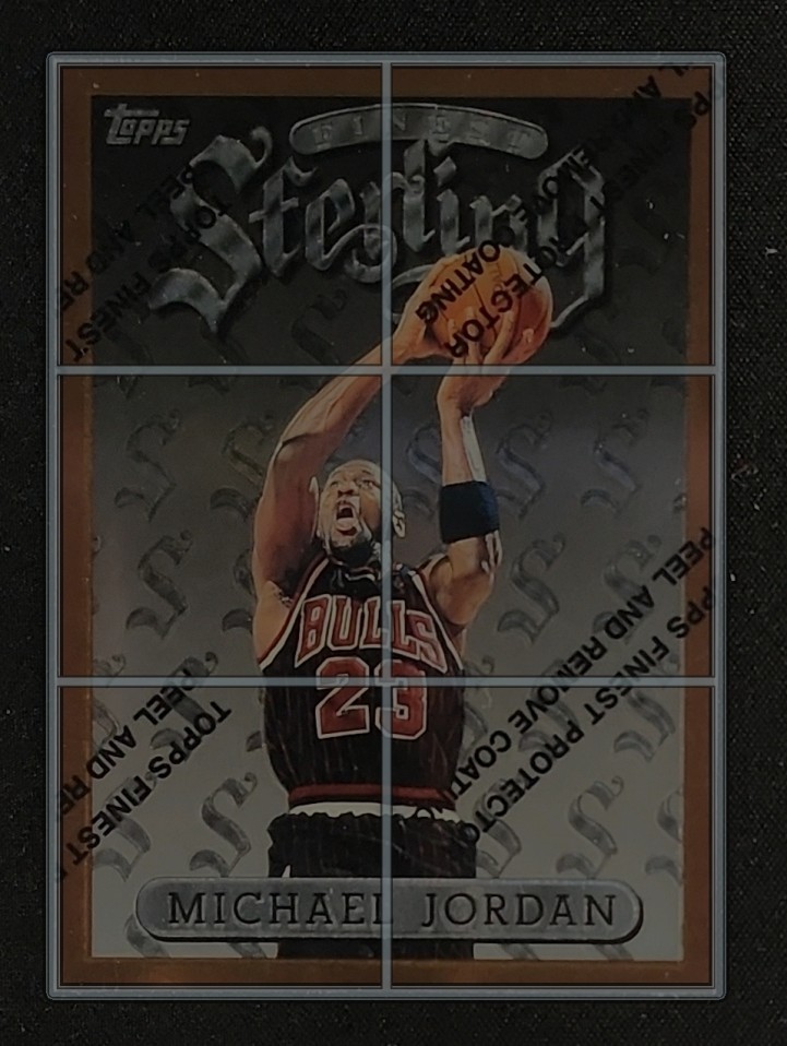 1996 Finest w/ Coating Michael Jordan #50 MBA AUTH