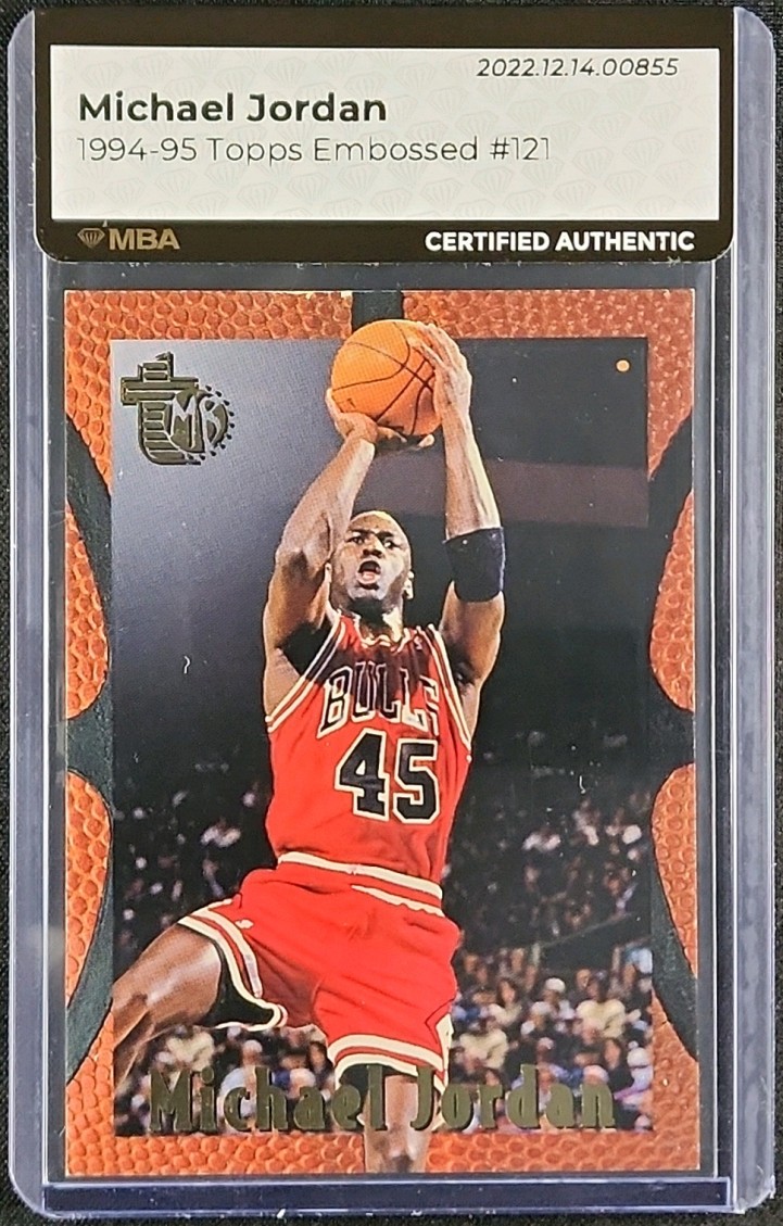 1994 Topps Embossed Michael Jordan #121 MBA AUTH on Fanatics Collect