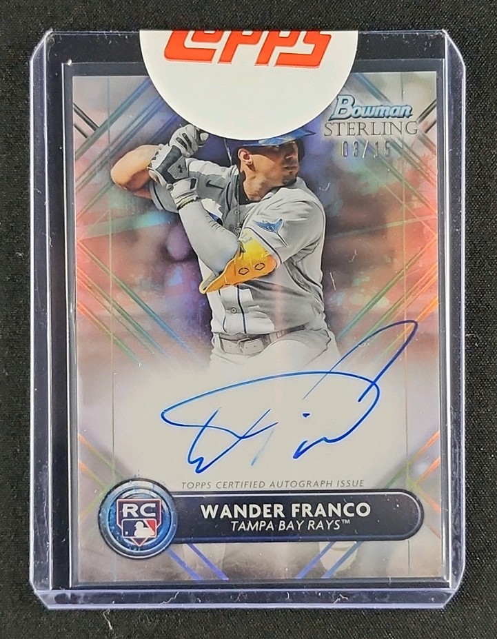 2022 Bowman Sterling Rose Gold Refractor Wander Franco ROOKIE AUTO