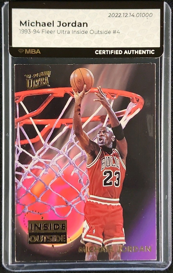 1993 Ultra Inside Outside Michael Jordan #4 MBA AUTH