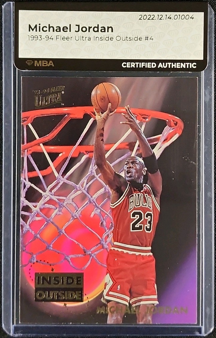1993 Ultra Inside Outside Michael Jordan #4 MBA AUTH