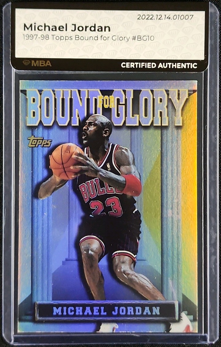 1997 Topps Bound for Glory Michael Jordan #BG10 MBA AUTH