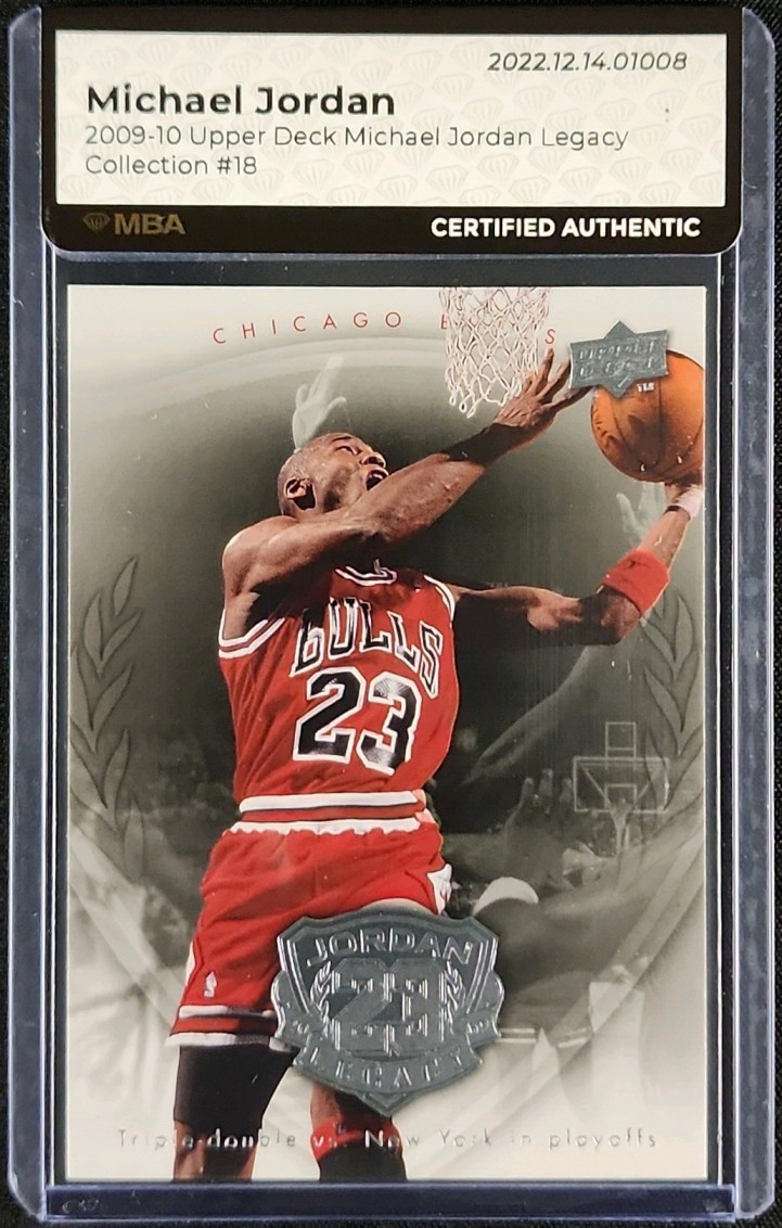 2009 Upper Deck Legacy Collection Michael Jordan #18 MBA AUTH