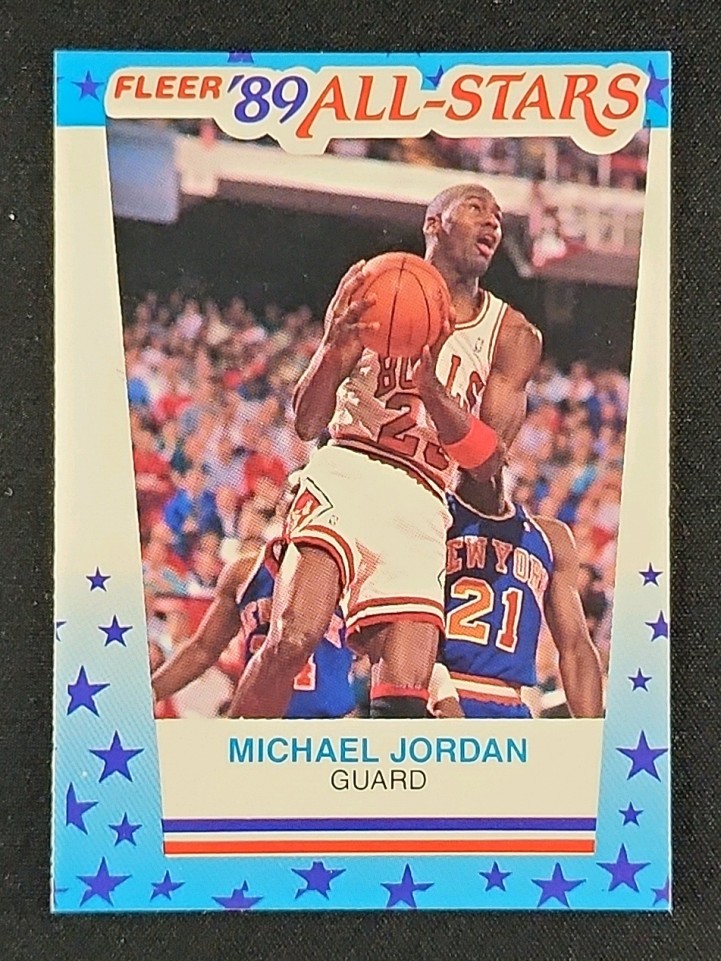 1989 Fleer Sticker Michael Jordan #3 MBA AUTH