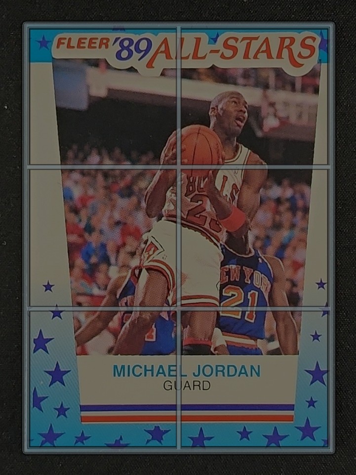 1989 Fleer Sticker Michael Jordan #3 MBA AUTH