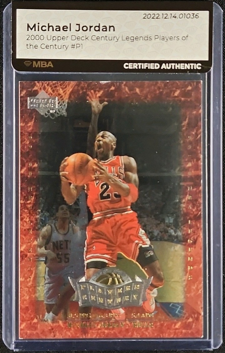 2000 UD Century Legends Players of the Century Michael Jordan #P1 MBA AUTH
