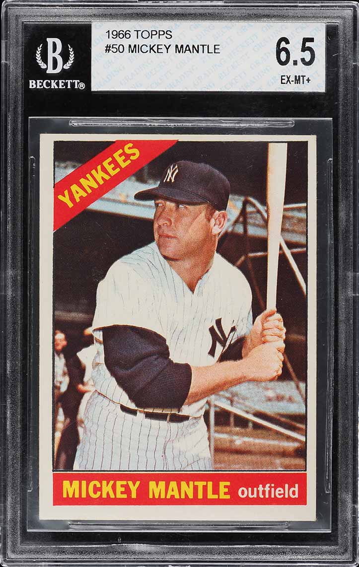 1966 Topps Mickey Mantle #50 BGS 6.5 EXMT+