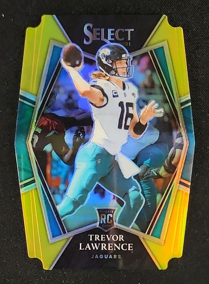 2021 Select Gold Prizm Die-Cut Trevor Lawrence ROOKIE /10 #143 MBA AUTH