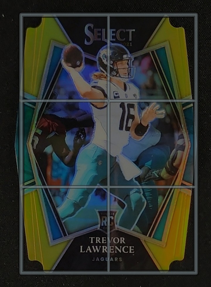 2021 Select Gold Prizm Die-Cut Trevor Lawrence ROOKIE /10 #143 MBA AUTH