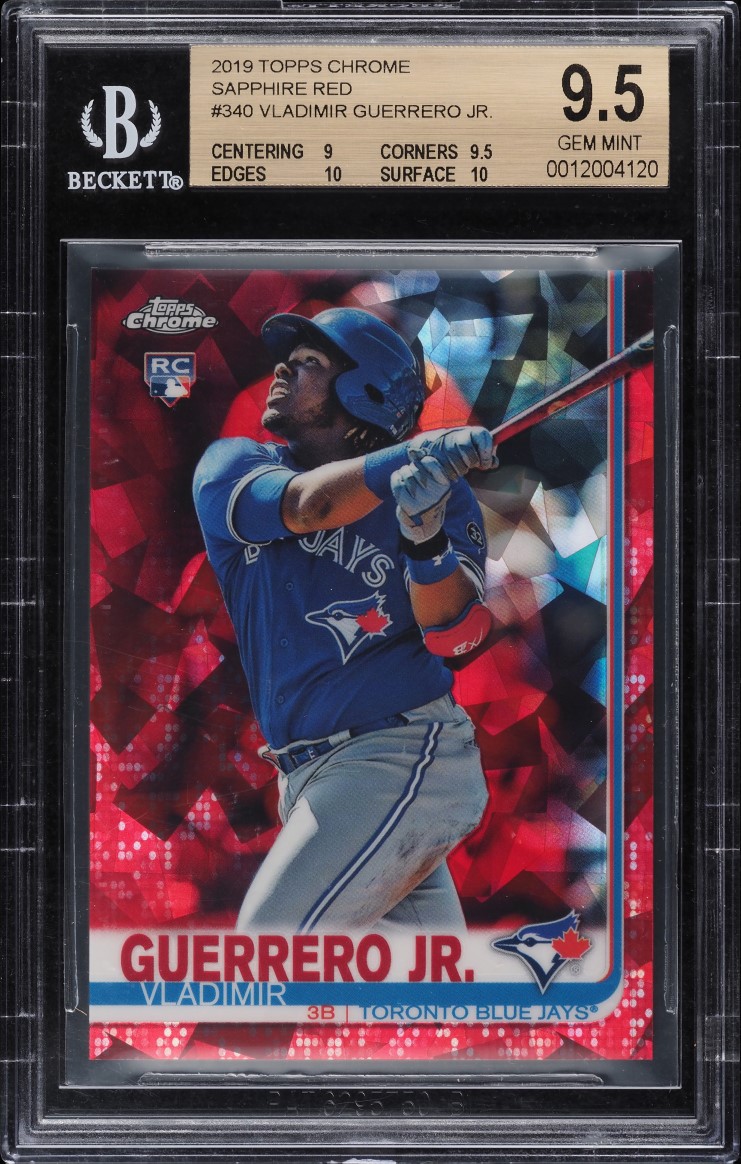 2019 Topps Chrome Refractor Vladimir Guerrero Jr. ROOKIE #201 PSA