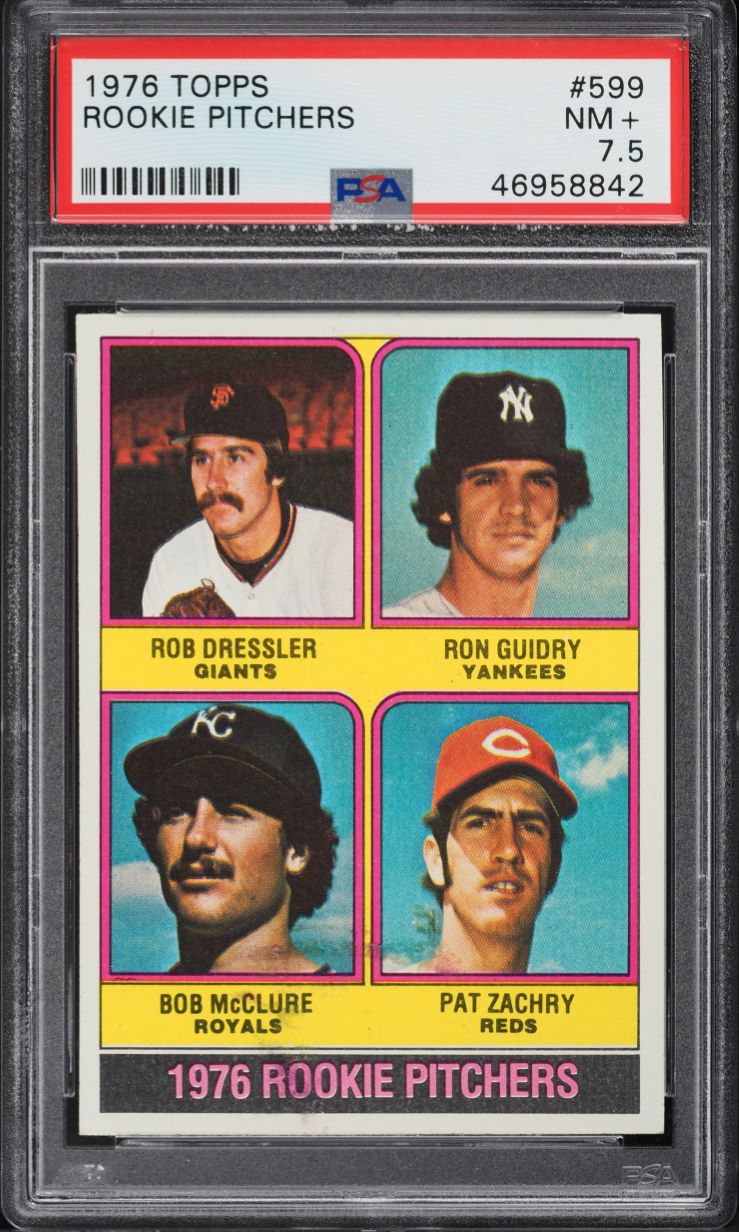 1976 Topps Ron Guidry ROOKIE #599 PSA 7.5 NRMT+