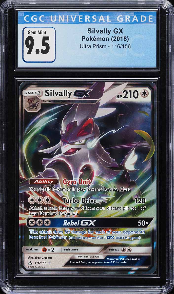 2018 Pokemon Sun & Moon Ultra Prism Silvally GX #116 CGC 9.5 GEM MINT on Fanatics Collect 2018 Pokemon Sun & Moon Ultra Prism Silvally GX #116 CGC 9.5 GEM MINT on Fanatics Collect