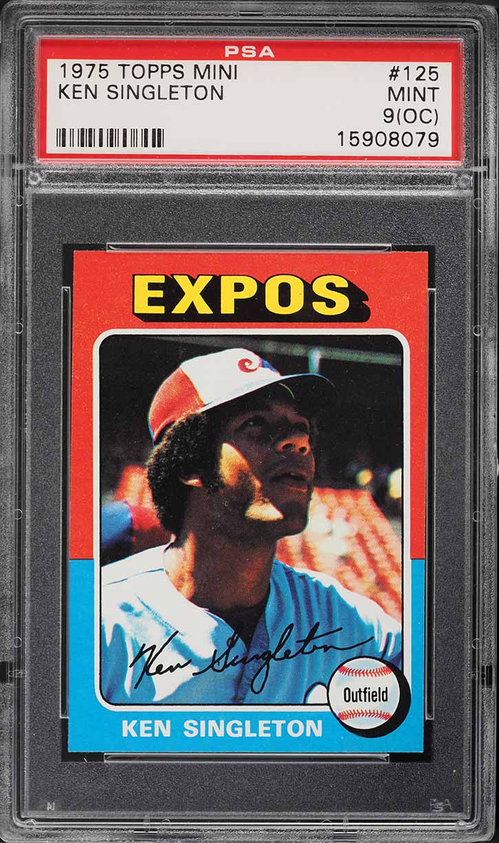 1975 Topps Mini Ken Singleton #125 PSA 9(oc) MINT