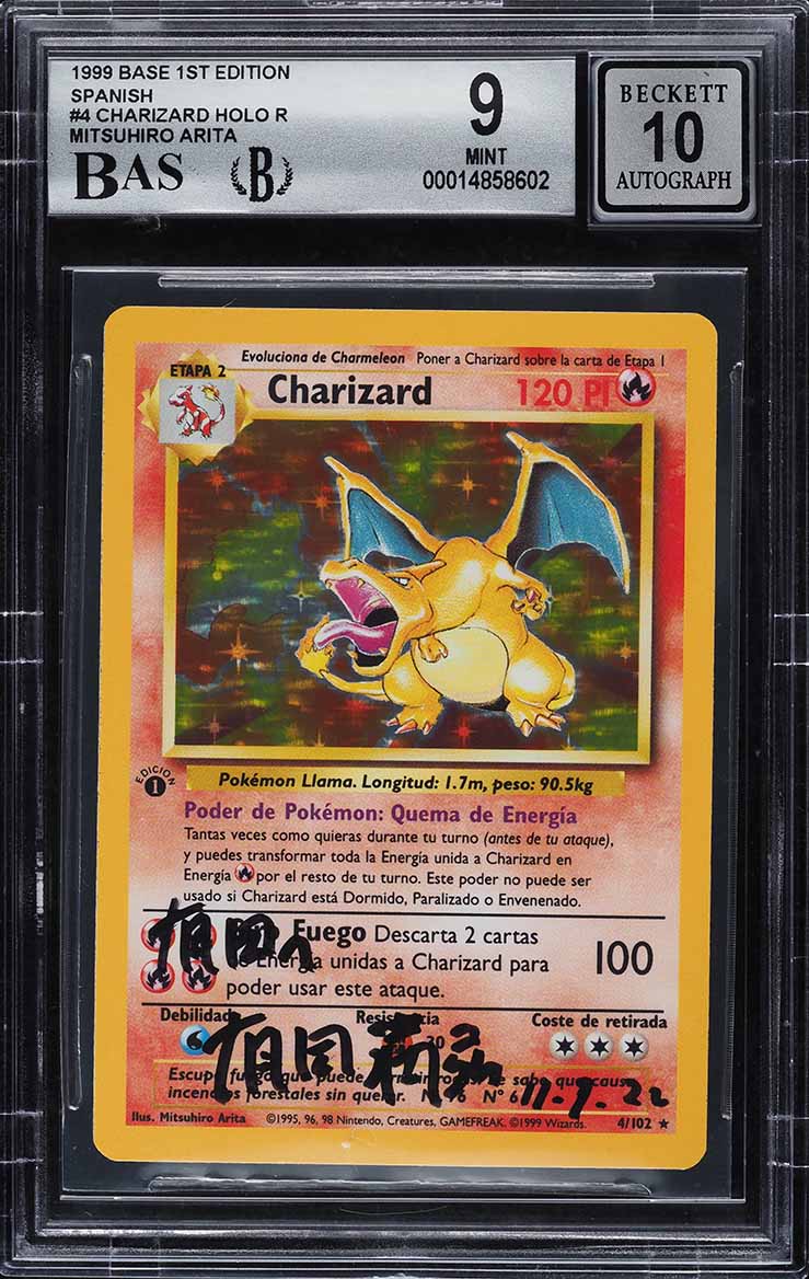 1999 Pokemon Base Set Shadowless 1st Edition Holo Charizard #4 BGS 9.5 GEM  MINT on Fanatics Collect