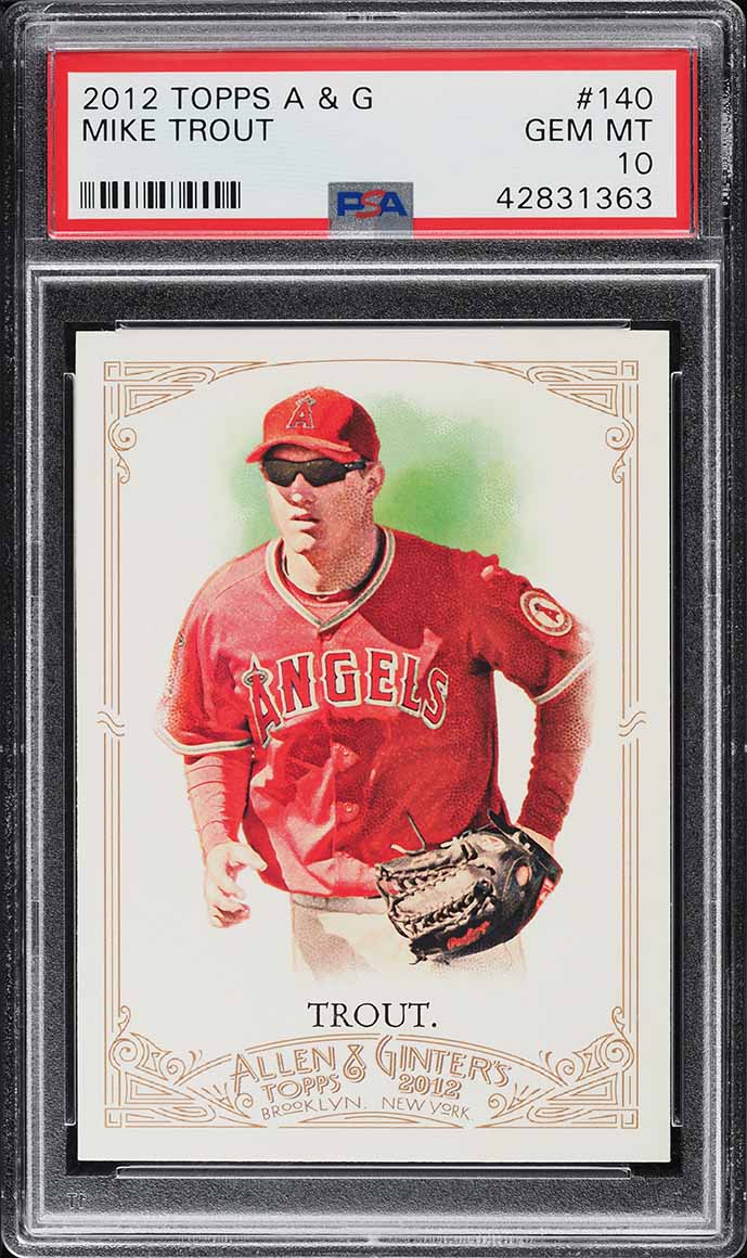 2012 Topps Allen & Ginter Mike Trout ROOKIE #140 PSA 10 GEM MINT