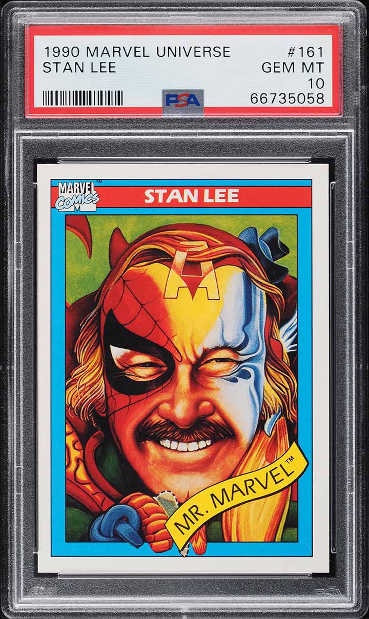 1990 Impel Marvel Universe Stan Lee #161 PSA 10 GEM MINT on