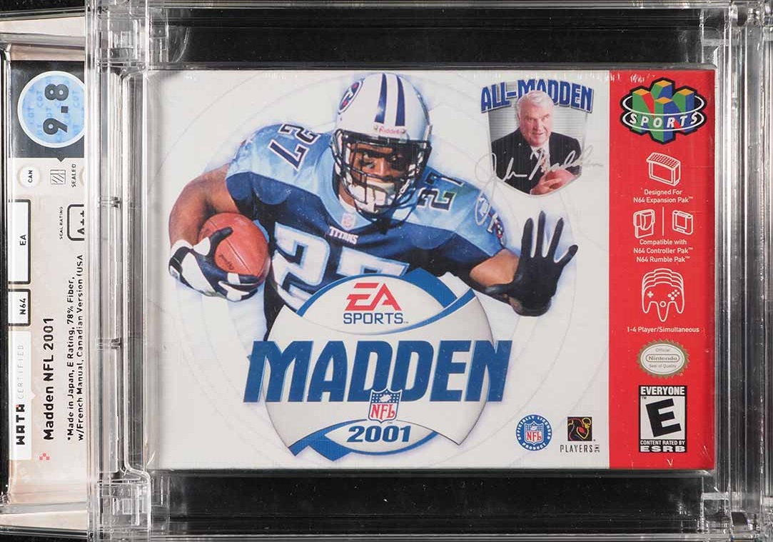 Madden NFL 2001 (Nintendo 64 N64) WATA 9.8 A++ Sealed