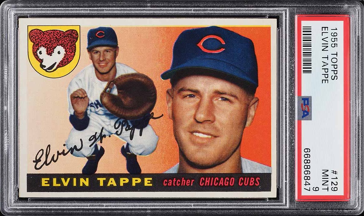 1955 Topps Elvin Tappe #129 PSA 9 MINT