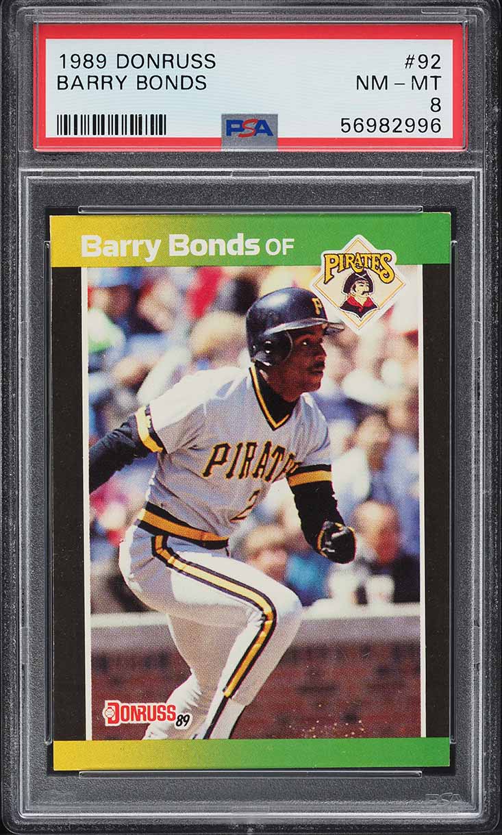 1989 Donruss Barry Bonds #92 PSA 8 NM-MT