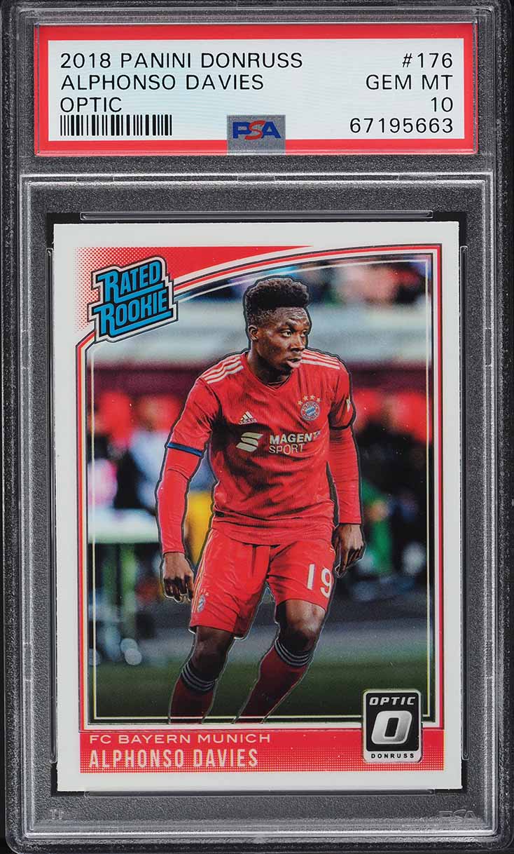 2018 Donruss Optic Alphonso Davies ROOKIE #176 PSA 10 GEM MINT
