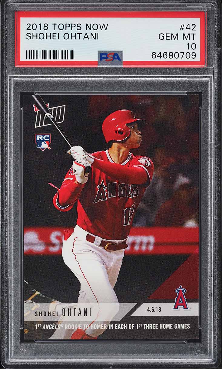 2018 Topps Now Shohei Ohtani ROOKIE #42 PSA 10 GEM MINT