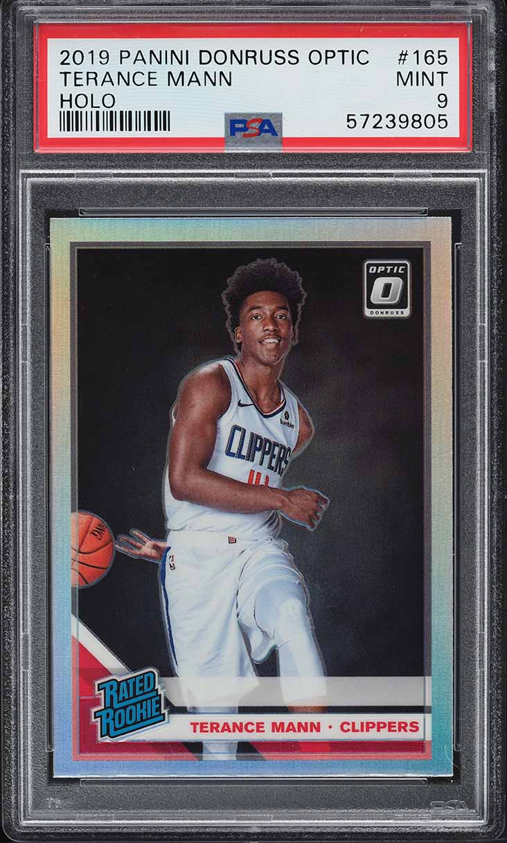 2019 Donruss Optic Holo Terance Mann ROOKIE #165 PSA 9 MINT
