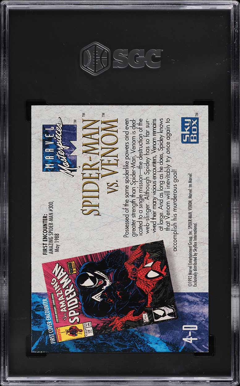 1992 Skybox Marvel Masterpieces Battle Spectra Spider-Man Vs Venom
