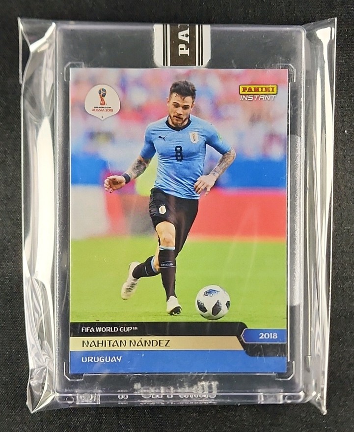 2018 Panini Instant World Cup Black Nahitan Nandez 1/1 #79 MBA AUTH