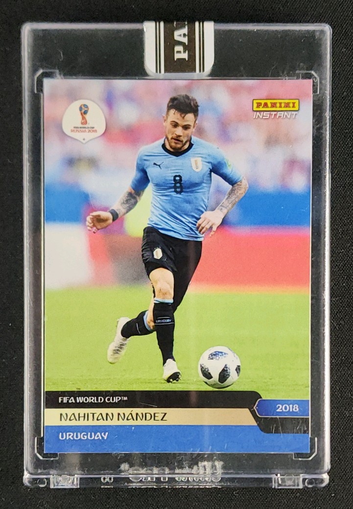 2018 Panini Instant World Cup Black Nahitan Nandez 1/1 #79 MBA AUTH