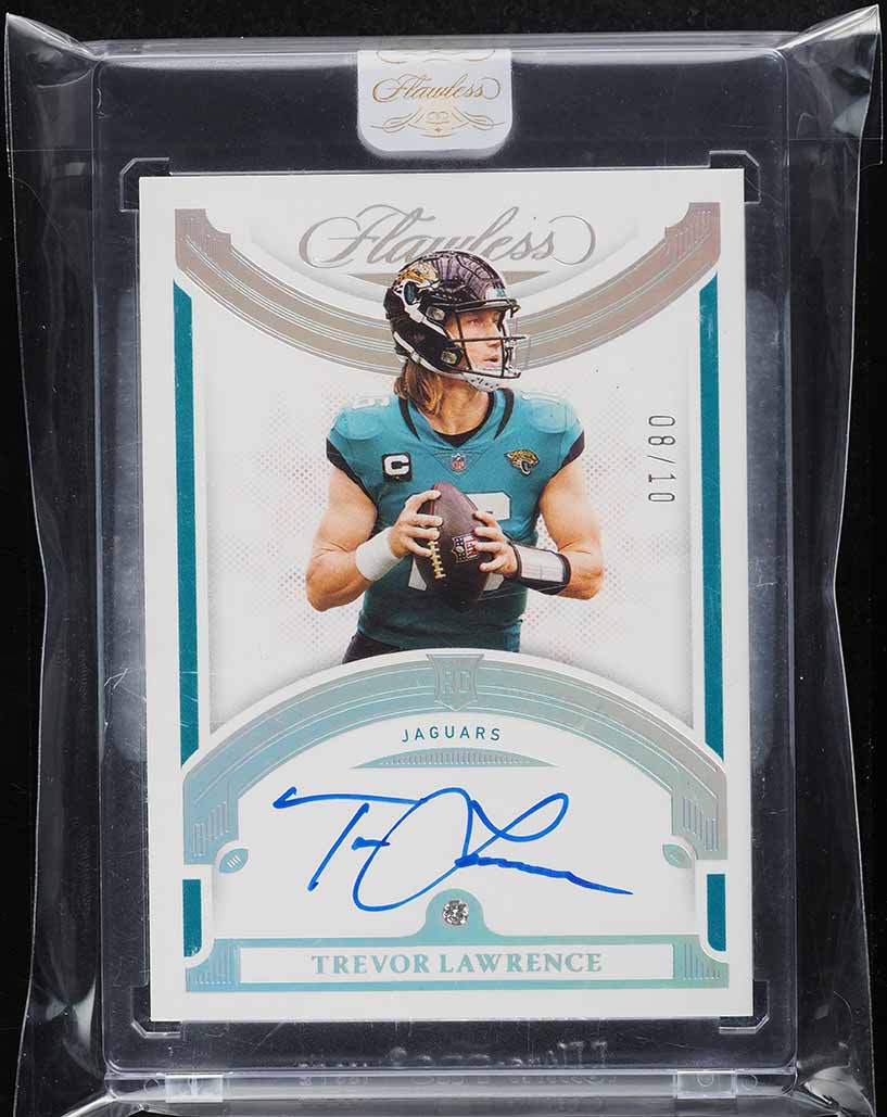 2021 Panini Flawless Gems Trevor Lawrence ROOKIE AUTO /10 #RGS-TLA MBA AUTH