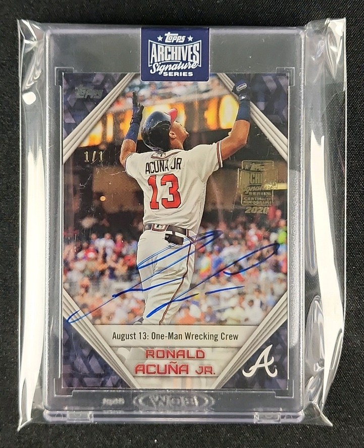 2020 Topps Archives Signature Series Ronald Acuna Jr. AUTO 1/1 MBA