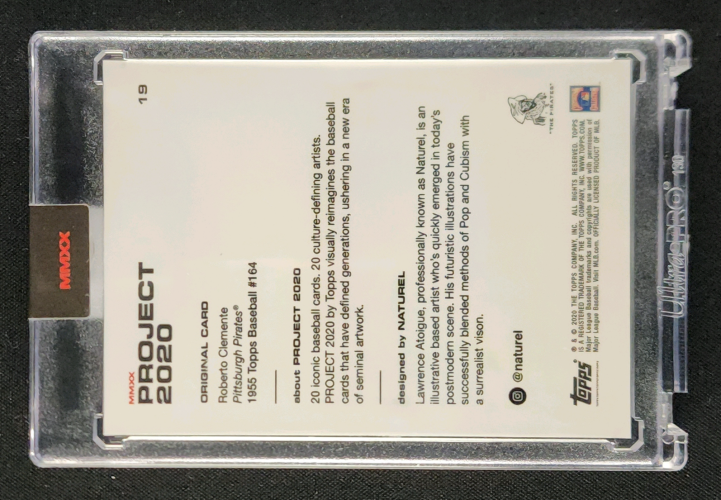 2020 Topps Project 2020 By Naturel Roberto Clemente #19 MBA AUTH