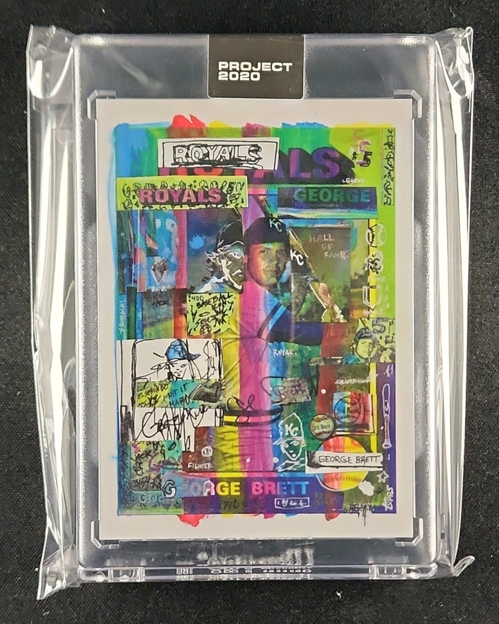 2020 Topps Project 2020 By Gregory Siff George Brett #11 MBA AUTH