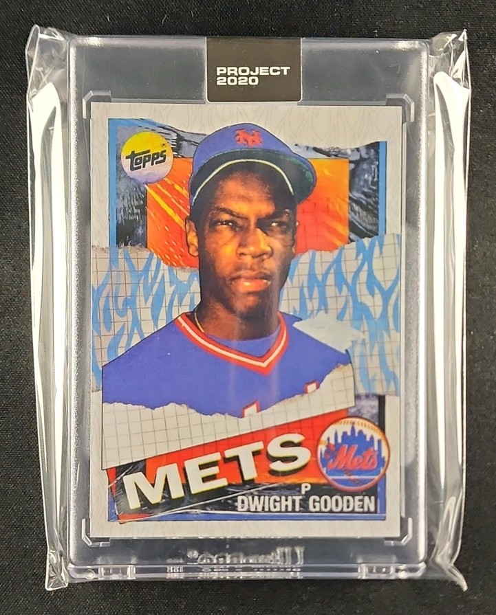2020 Topps Project 2020 By Tyson Beck Dwight Gooden #12 MBA AUTH