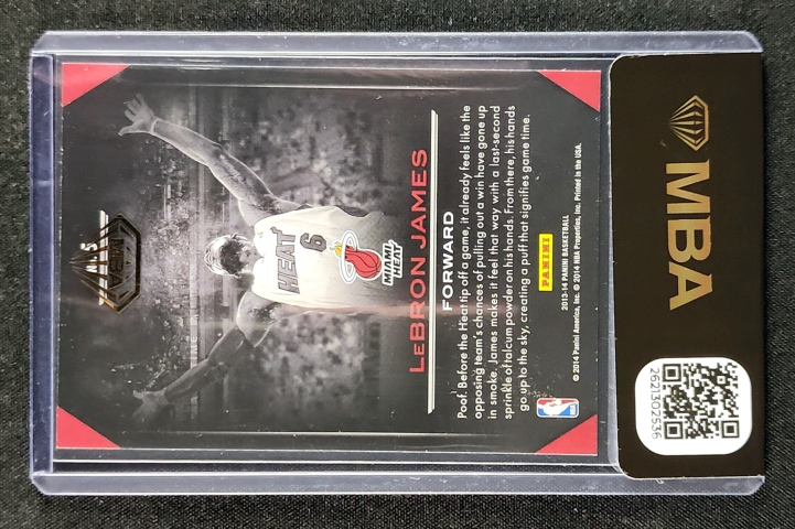 2013 Panini Preparation LeBron James #5 MBA AUTH