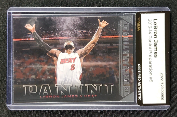 2013 Panini Preparation LeBron James #5 MBA AUTH