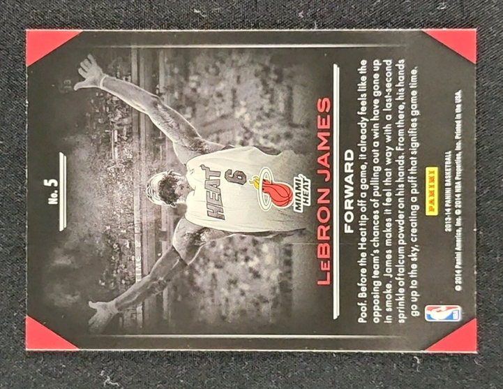 2013 Panini Preparation LeBron James #5 MBA AUTH