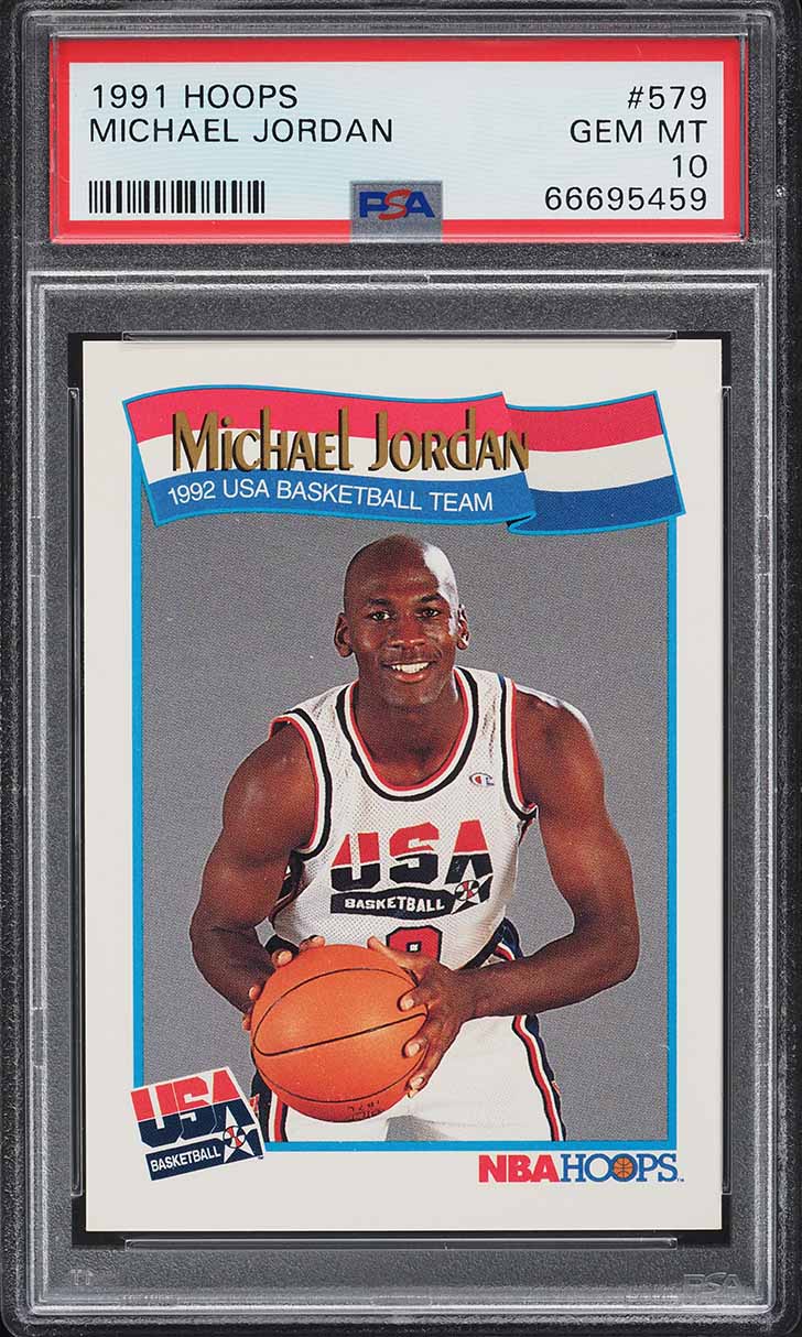 1991 Hoops USA Michael Jordan #579 PSA 10 GEM MINT