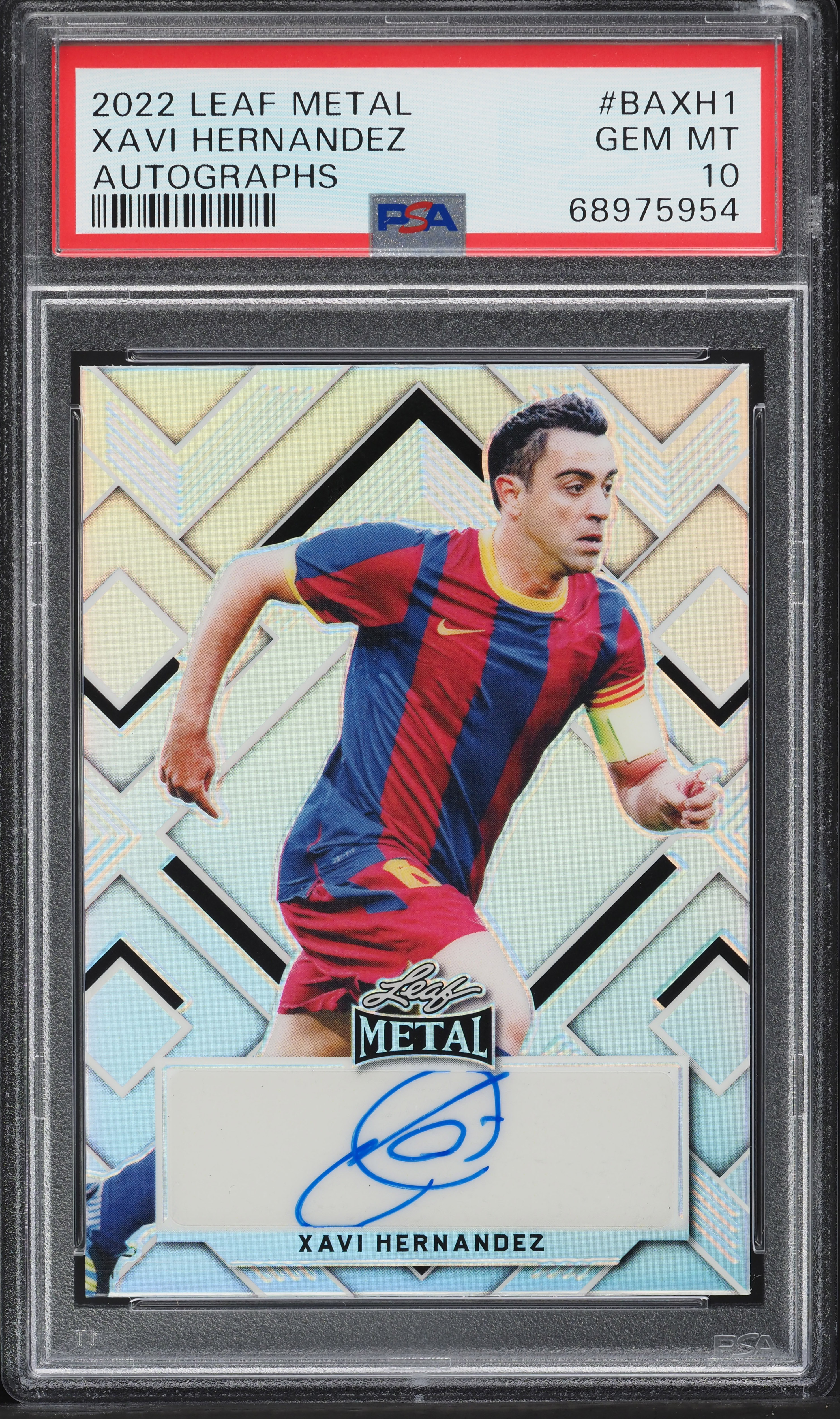2022 Leaf Metal Xavi Hernandez AUTO /25 #BA-XH1 PSA 10 GEM MINT on