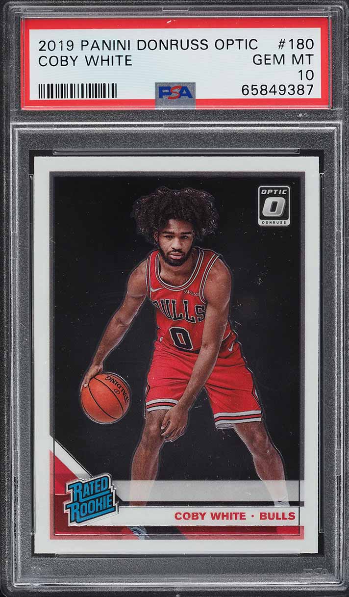 2019 Donruss Optic Coby White ROOKIE #180 PSA 10 GEM MINT